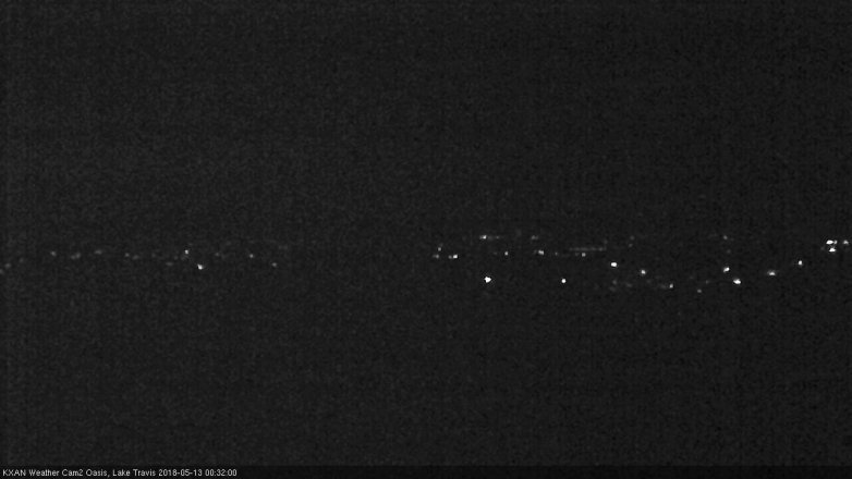 Lake Travis webcam, May 12, 2018 11:35 PM CT