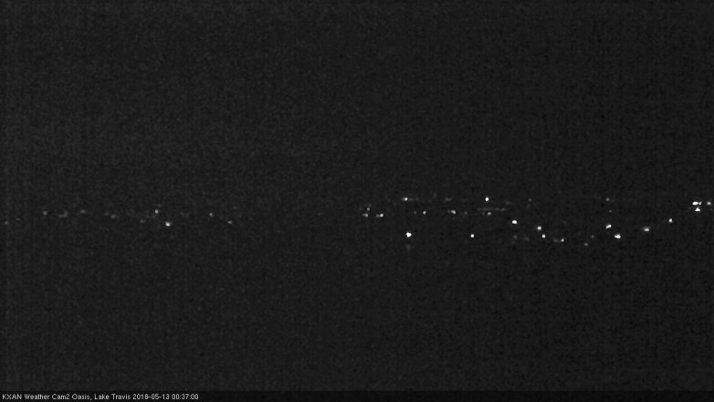 Lake Travis webcam, May 12, 2018 11:40 PM CT