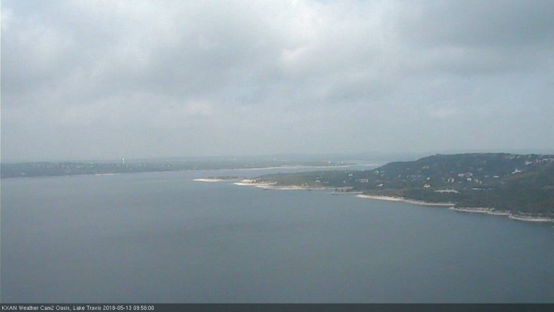 Lake Travis webcam, May 13, 2018 9:00 AM CT