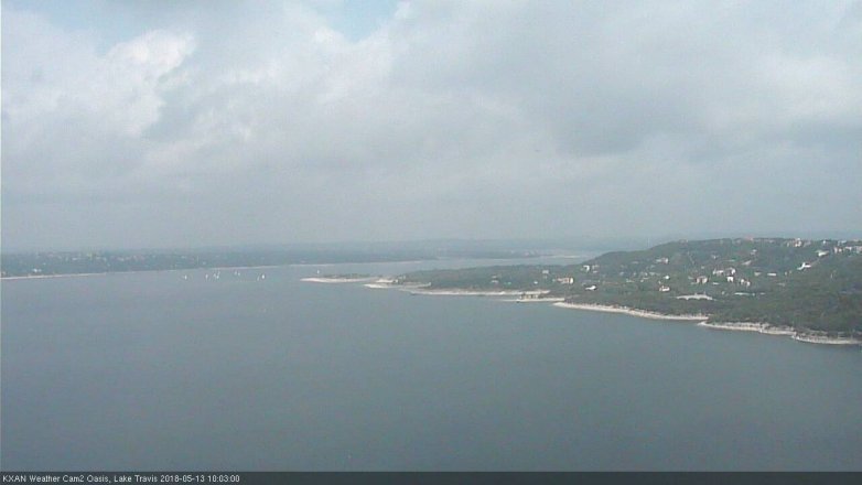 Lake Travis webcam, May 13, 2018 9:05 AM CT