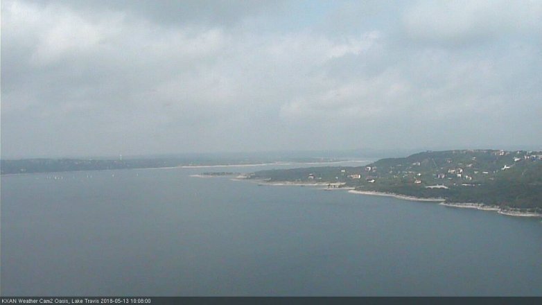 Lake Travis webcam, May 13, 2018 9:10 AM CT