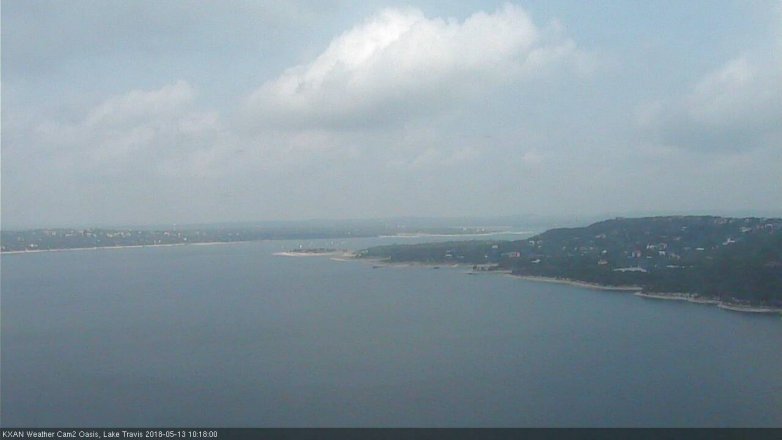 Lake Travis webcam, May 13, 2018 9:20 AM CT