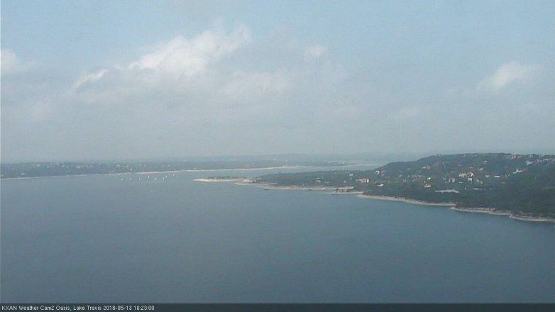 Lake Travis webcam, May 13, 2018 9:25 AM CT