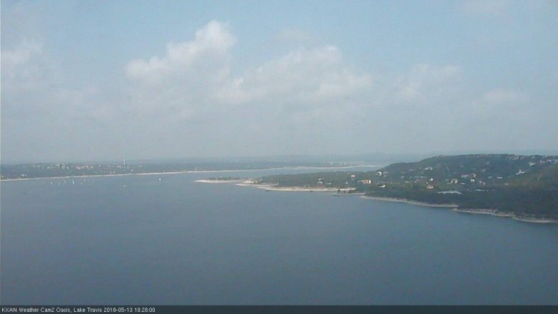 Lake Travis webcam, May 13, 2018 9:30 AM CT