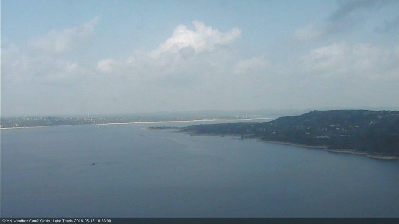 Lake Travis webcam, May 13, 2018 9:35 AM CT