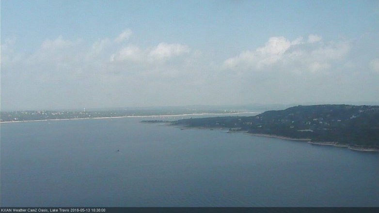 Lake Travis webcam, May 13, 2018 9:40 AM CT