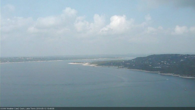 Lake Travis webcam, May 13, 2018 9:50 AM CT