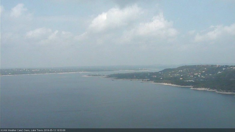 Lake Travis webcam, May 13, 2018 9:55 AM CT