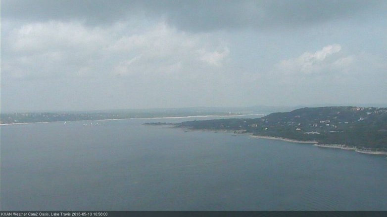 Lake Travis webcam, May 13, 2018 10:00 AM CT