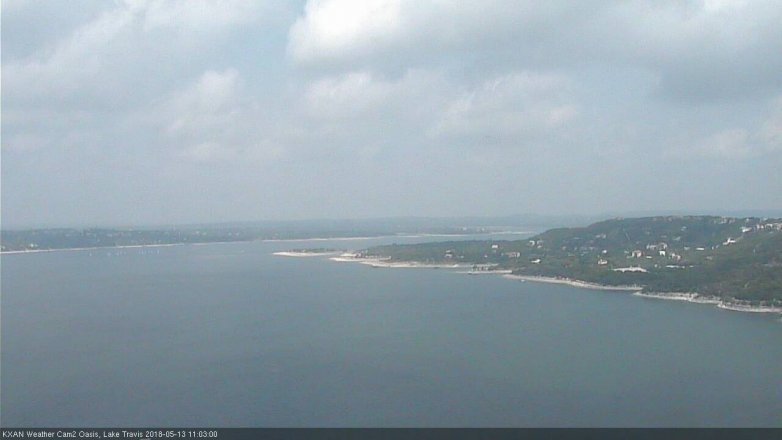 Lake Travis webcam, May 13, 2018 10:05 AM CT