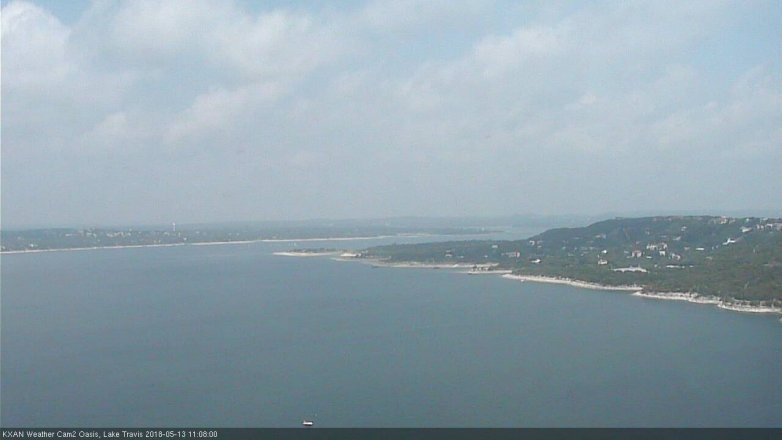 Lake Travis webcam, May 13, 2018 10:10 AM CT