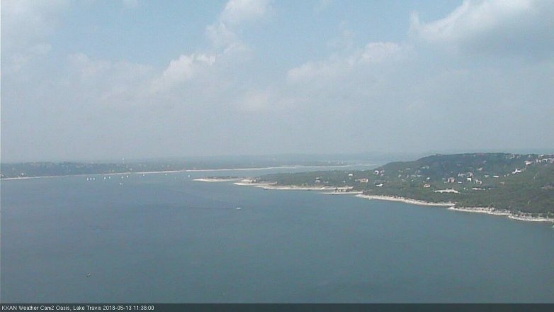 Lake Travis webcam, May 13, 2018 10:40 AM CT