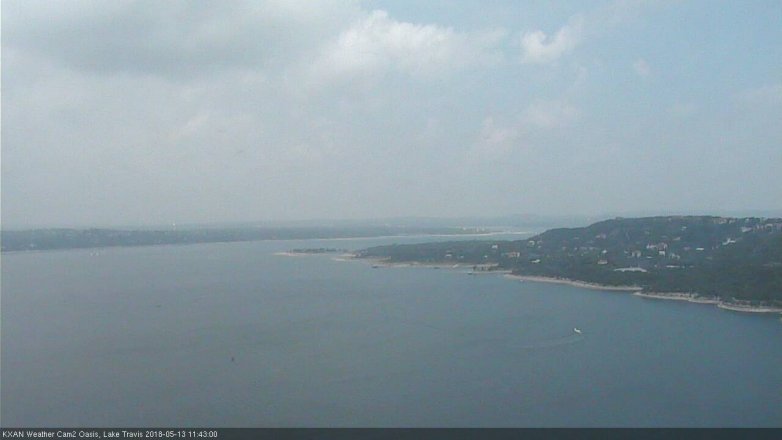 Lake Travis webcam, May 13, 2018 10:45 AM CT