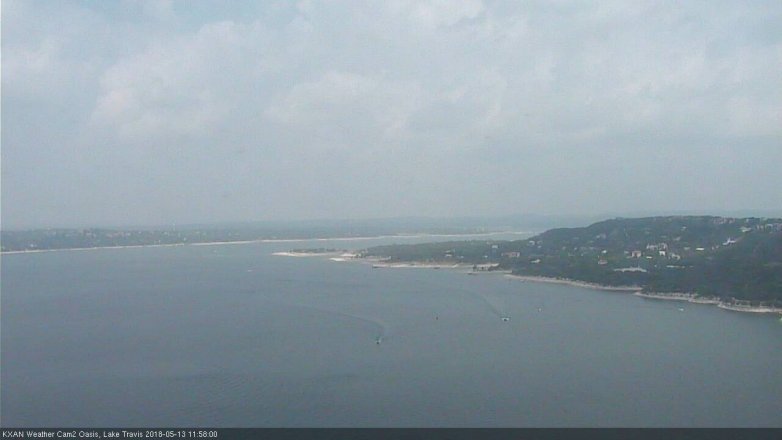 Lake Travis webcam, May 13, 2018 11:00 AM CT
