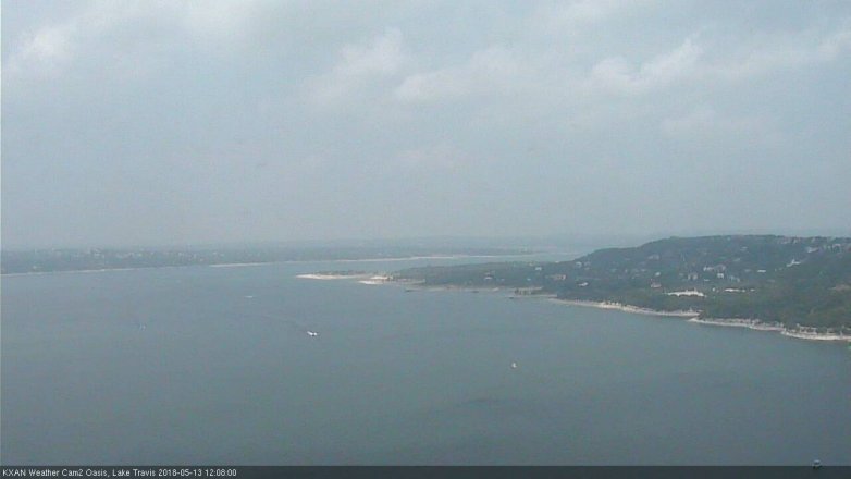 Lake Travis webcam, May 13, 2018 11:10 AM CT