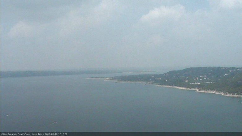 Lake Travis webcam, May 13, 2018 11:20 AM CT