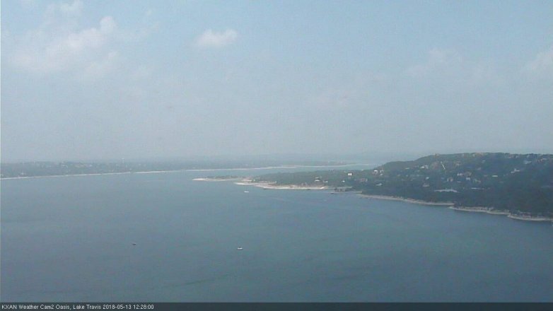 Lake Travis webcam, May 13, 2018 11:30 AM CT