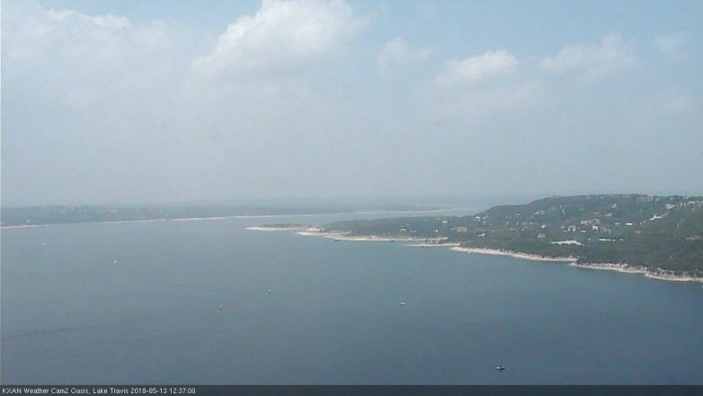 Lake Travis webcam, May 13, 2018 11:40 AM CT