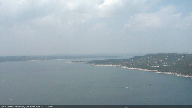Lake Travis webcam, May 13, 2018 12:05 PM CT
