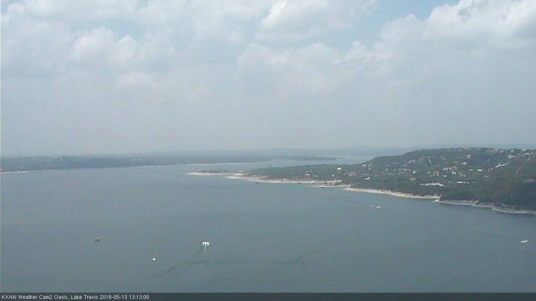 Lake Travis webcam, May 13, 2018 12:15 PM CT