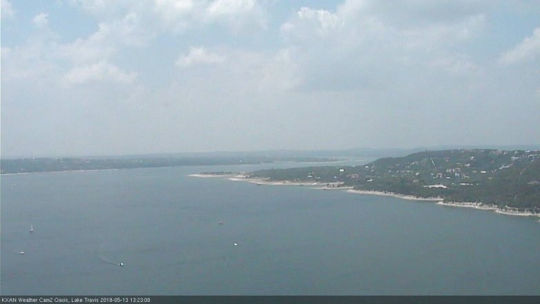 Lake Travis webcam, May 13, 2018 12:25 PM CT