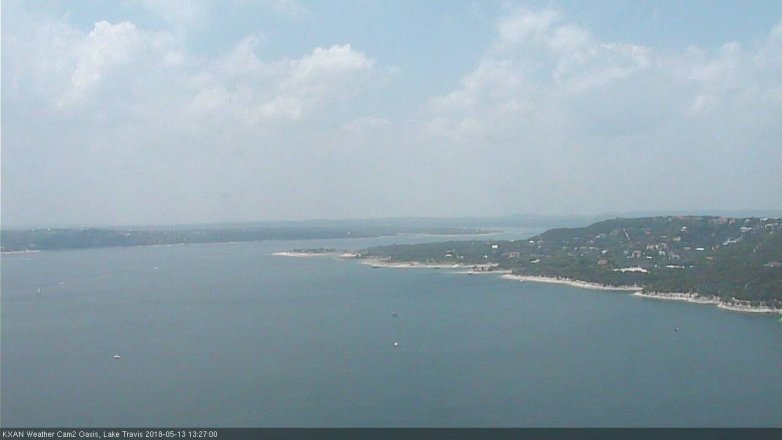 Lake Travis webcam, May 13, 2018 12:30 PM CT