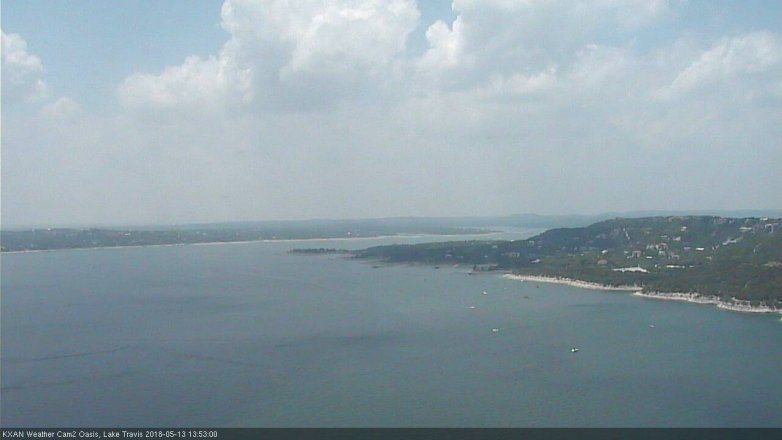 Lake Travis webcam, May 13, 2018 12:55 PM CT