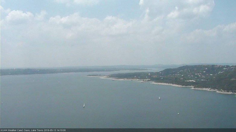 Lake Travis webcam, May 13, 2018 1:20 PM CT