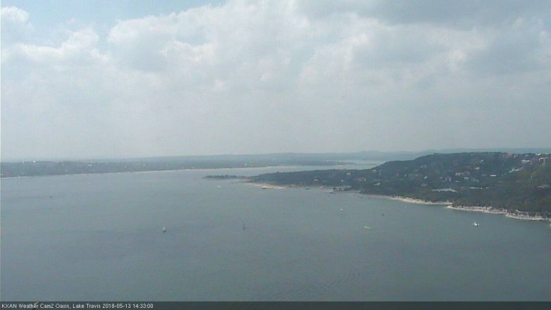 Lake Travis webcam, May 13, 2018 1:35 PM CT