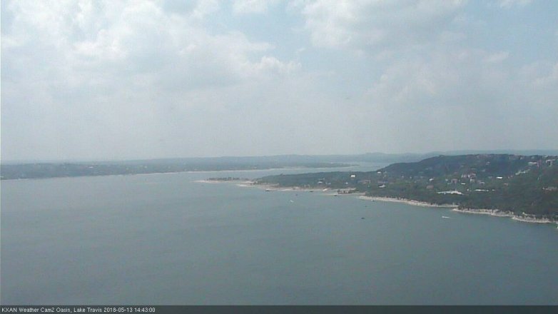 Lake Travis webcam, May 13, 2018 1:45 PM CT