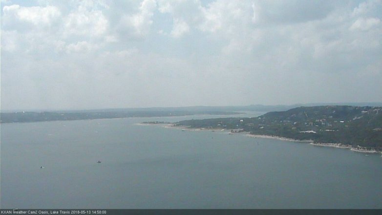 Lake Travis webcam, May 13, 2018 2:00 PM CT