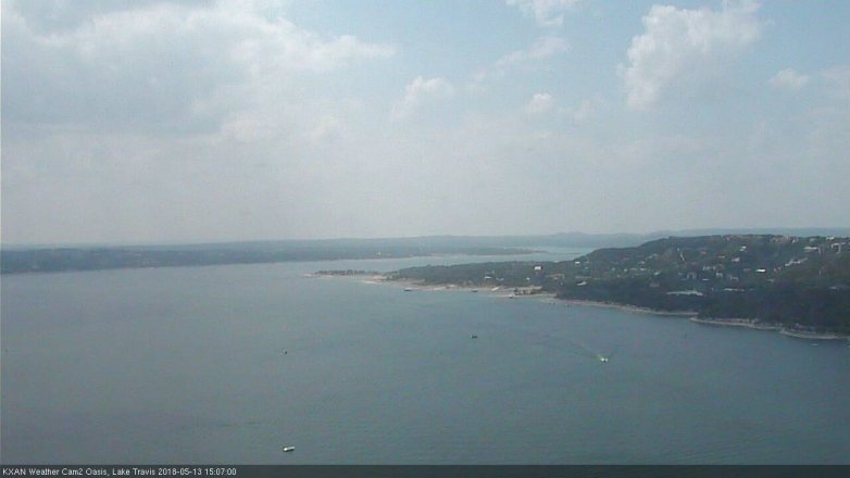 Lake Travis webcam, May 13, 2018 2:10 PM CT