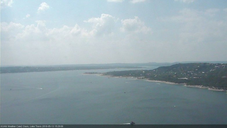 Lake Travis webcam, May 13, 2018 2:30 PM CT
