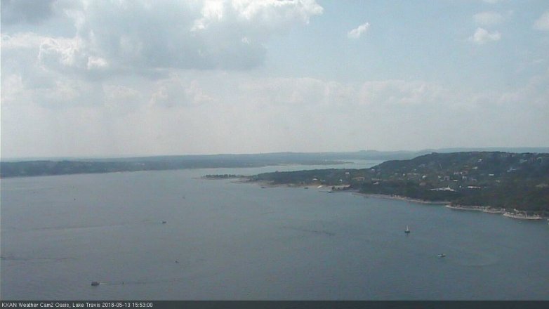 Lake Travis webcam, May 13, 2018 2:55 PM CT