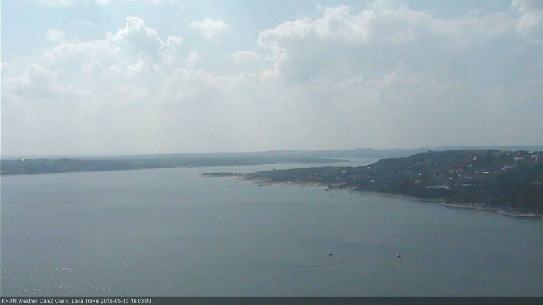 Lake Travis webcam, May 13, 2018 3:05 PM CT