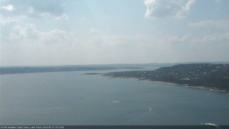 Lake Travis webcam, May 13, 2018 3:15 PM CT