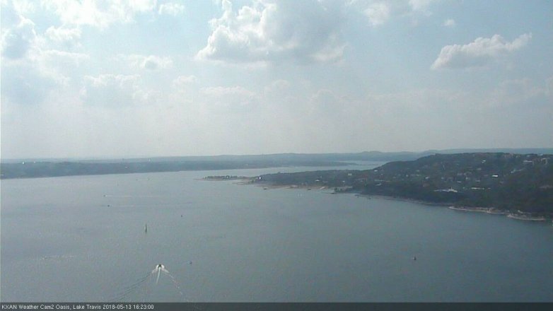 Lake Travis webcam, May 13, 2018 3:25 PM CT