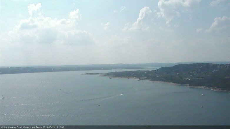 Lake Travis webcam, May 13, 2018 3:30 PM CT
