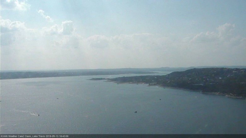 Lake Travis webcam, May 13, 2018 3:45 PM CT