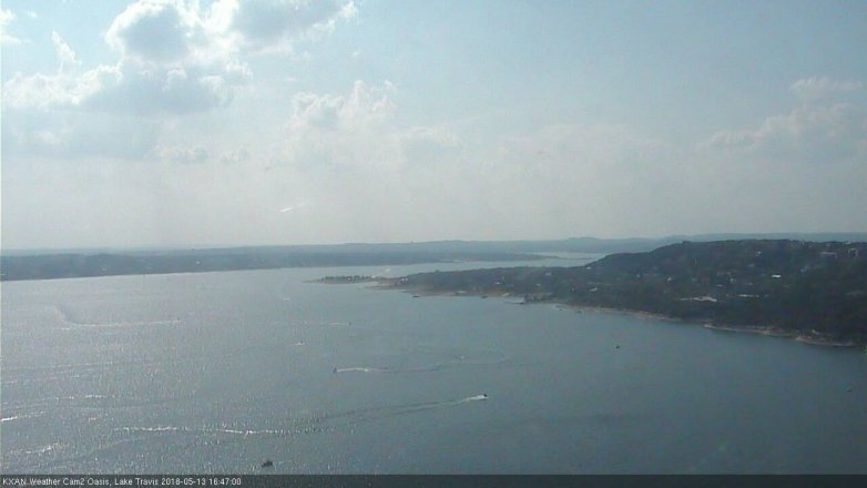 Lake Travis webcam, May 13, 2018 3:50 PM CT