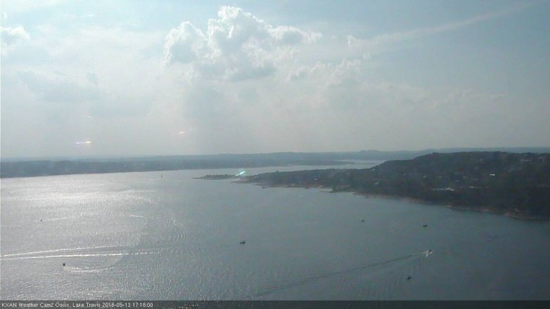 Lake Travis webcam, May 13, 2018 4:20 PM CT