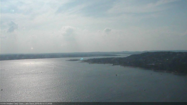 Lake Travis webcam, May 13, 2018 4:30 PM CT