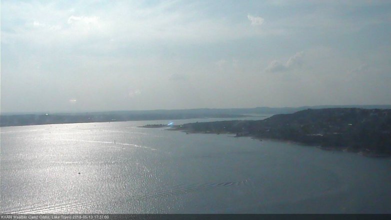 Lake Travis webcam, May 13, 2018 4:40 PM CT