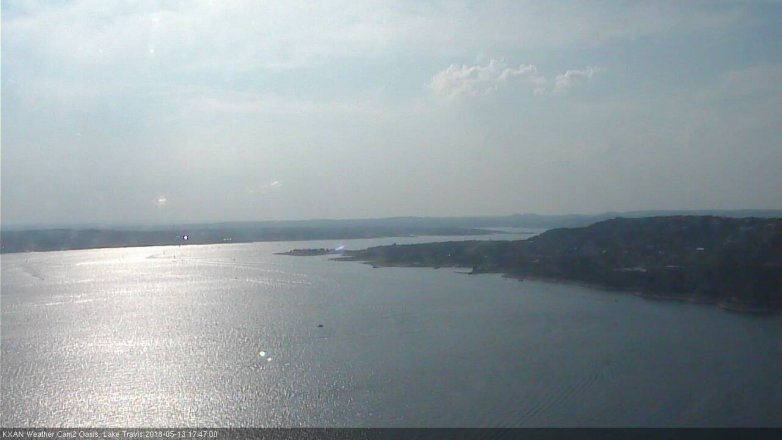 Lake Travis webcam, May 13, 2018 4:50 PM CT