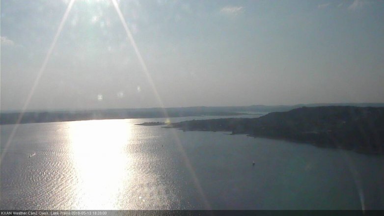 Lake Travis webcam, May 13, 2018 5:30 PM CT