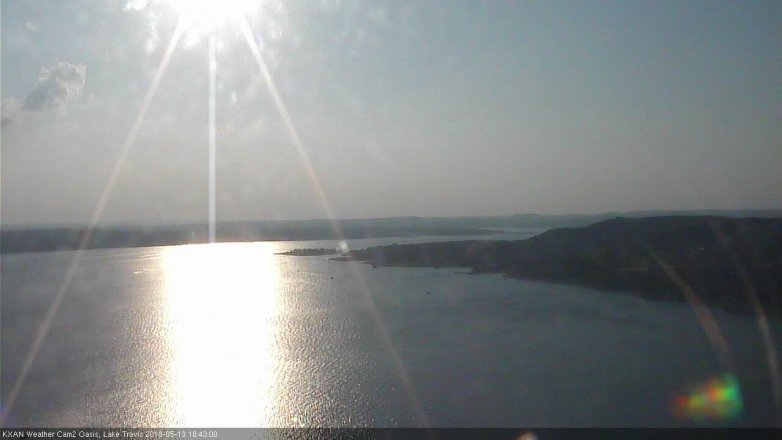 Lake Travis webcam, May 13, 2018 5:45 PM CT