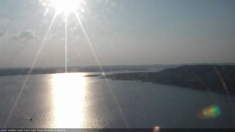 Lake Travis webcam, May 13, 2018 5:50 PM CT