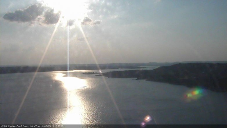 Lake Travis webcam, May 13, 2018 6:00 PM CT