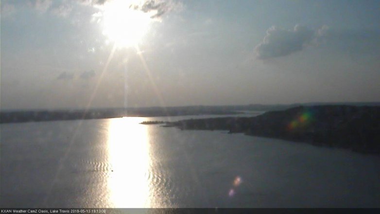 Lake Travis webcam, May 13, 2018 6:15 PM CT