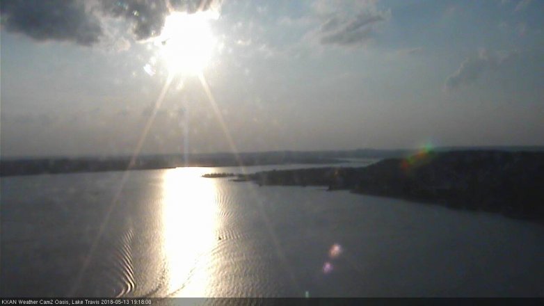Lake Travis webcam, May 13, 2018 6:20 PM CT